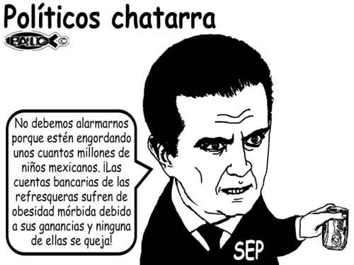 Cartoon: Politicos chatarra (medium) by Empapelador tagged obesidad,mexico