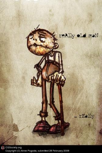 Really Old Man... Really By Azurelle | Media & Culture Cartoon | TOONPOOL