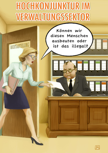 Cartoon: Legale Ausbeutung (medium) by Michael Verhülsdonk tagged inkasso,zwangsabgabe,krankenversicherung,gez,rechtsabteilung,verwaltungssektor,agb,verträge,kleingedrucktes