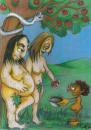 Cartoon: adam and eve (small) by iskocus tagged adem,ve,hava