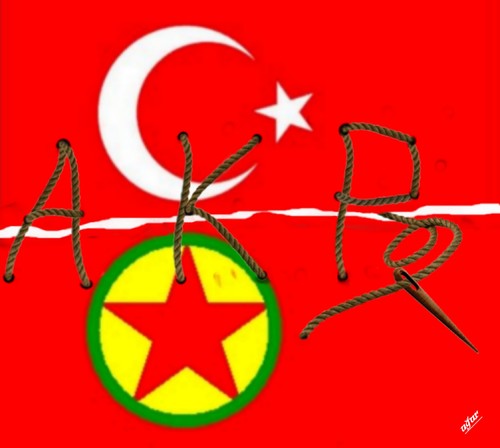 Cartoon: AKP-PKK (medium) by ugur demir tagged mm