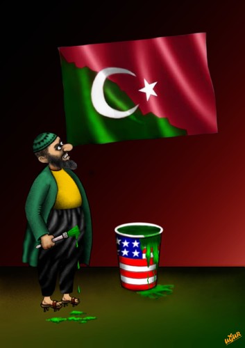 Cartoon: FLAG (medium) by ugur demir tagged mm