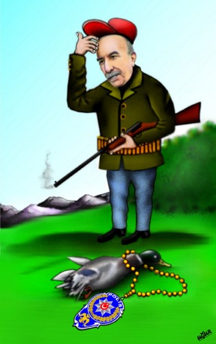 Cartoon: HUNTER (medium) by ugur demir tagged mm