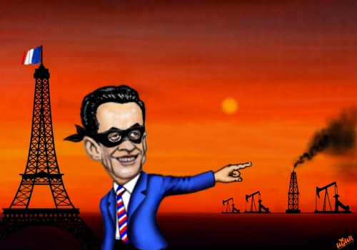 Cartoon: SARKOZY (medium) by ugur demir tagged mm