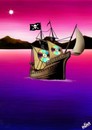 Cartoon: PIRATE CD (small) by ugur demir tagged mm