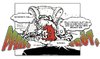 Cartoon: Fußball WM Gruppenspiele Runde  (small) by Queenie tagged wm,fifa,worldcup,fußball,vorrunde,langweilig,deutschland,karten,gelbe,karte,rote,foul