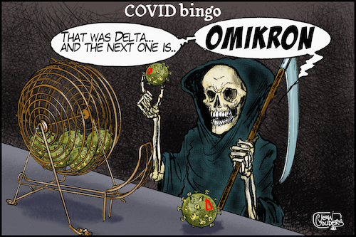 Cartoon: covid bingo (medium) by jean gouders cartoons tagged covid,corona,omikron,mutations,covid,corona,omikron,mutations