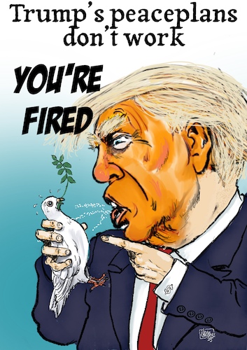 Cartoon: Peace (medium) by jean gouders cartoons tagged trump,war,israel,iran,trump,war,israel,iran