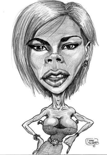 Cartoon: Posh Spice (medium) by jean gouders cartoons tagged spice,girls,posh,victoria,beckham,jean,gouders