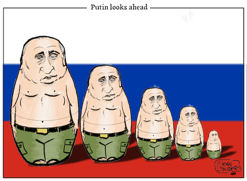 Cartoon: Putin looks ahead (medium) by jean gouders cartoons tagged putin,kremlin,russia,power,putin,kremlin,russia,power