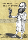 Cartoon: Socrates (small) by jean gouders cartoons tagged philosofy,aristoteles,poison,jean,gouders