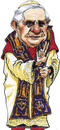 Cartoon: Pope Benedictus XVI (small) by jean gouders cartoons tagged pope,pabst,ratinger,benedict,xvi,jean,gouders