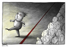 Cartoon: Red line (small) by hanifbahari tagged democracy,opposition