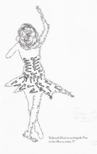 Cartoon: Meine tanzende Typo (medium) by Myrah tagged myrah