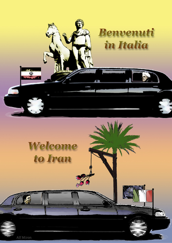 Cartoon: Cultural Consideration (medium) by Alf Miron tagged statue,culture,nude,islam,staatsbesuch,visit,state,renzi,rohani,iran,italien,italy,italia,rome,roma,rom