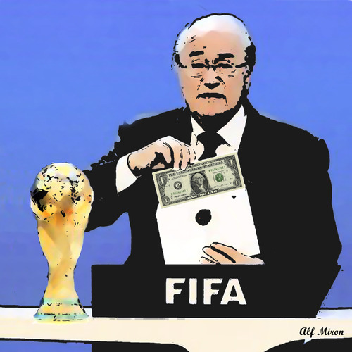 Cartoon: Magic Envelope (medium) by Alf Miron tagged fifa,world,cup,corruption,soccer,fußball,blatter