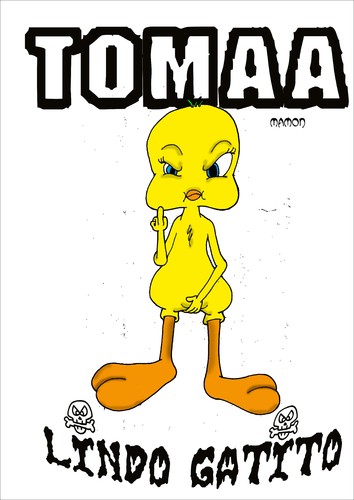 Cartoon: tweety (medium) by mmon tagged tweety