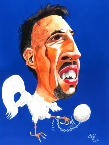 Cartoon: RIBERY (medium) by criv tagged 22,09,2008