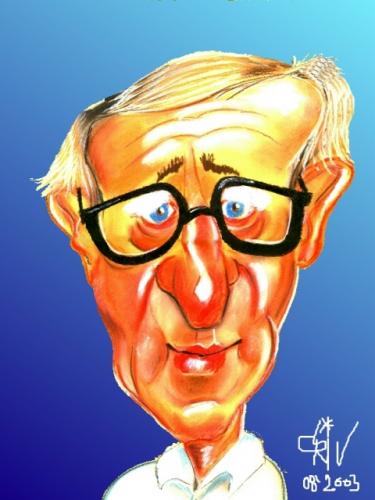 Cartoon: Woody (medium) by criv tagged woody,allen,actor,movies,usa,cinema