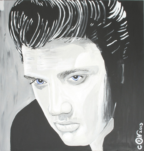 Cartoon: Elvis (medium) by cornagel tagged elvis,spresley,muziek,sixties