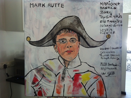 Cartoon: politiek Nederland Rutte (medium) by cornagel tagged vvd,rutte,politiek