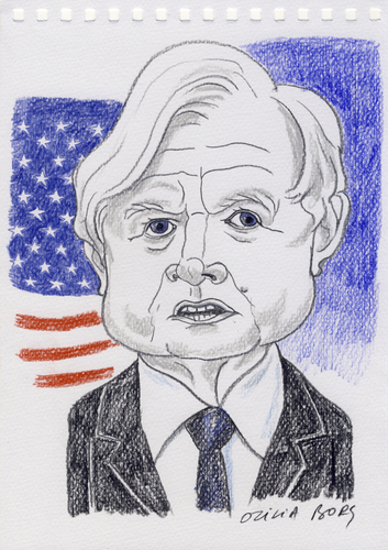 Cartoon: Ted Kennedy (medium) by Otilia Bors tagged kennedy,ted