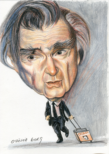 Cartoon: Emil Cioran (medium) by Otilia Bors tagged cioran,emil