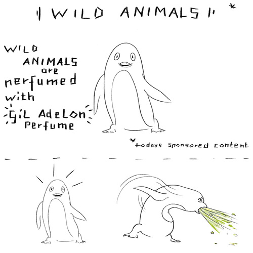 Cartoon: odor (medium) by Bonville tagged wild,animals,odor