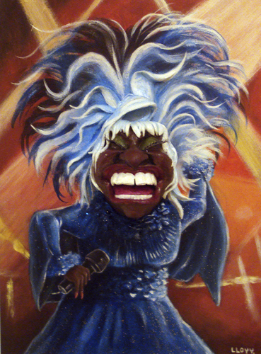 Cartoon: Celia Cruz (medium) by lloyy tagged celia,cruz,cuban,singer,queen,salsa,music,famous,people,caricature,lloyy