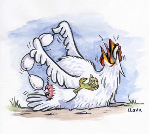 Cartoon: Chinese Balls (medium) by lloyy tagged easter,happy,balls,chinese,eggs,hen,humour