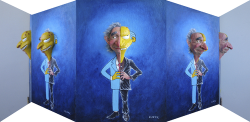 Cartoon: Harry Shearer - Burns (medium) by lloyy tagged cartoons,famous,people,simpsons