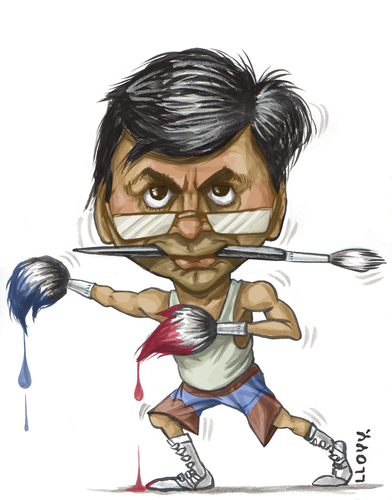 Cartoon: Hayati (medium) by lloyy tagged hayati,caricatur,caricatura,famous