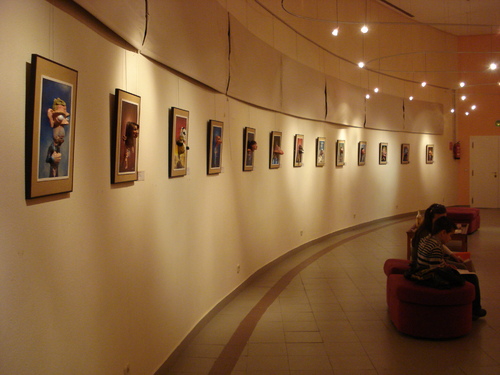 Cartoon: My exhibition (medium) by lloyy tagged another,dimension,guadalajara,spain,expo,exhibition,caricatures,lloyy