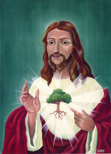 Cartoon: Sacred heart (medium) by lloyy tagged sacred,heart,ecology