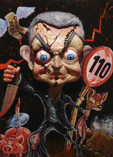 Cartoon: Zapatero Chucky (medium) by lloyy tagged inept,president,spain,chucky,caricature,politic