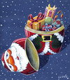 Cartoon: Merry Christmas (small) by lloyy tagged merry christmas santa claus