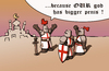 Cartoon: BIGGER (small) by Hentamten tagged crusade,god,penis