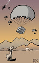 Cartoon: humanitarian aid (small) by Hentamten tagged democracy votes ballot