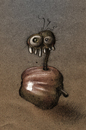 Cartoon: Worm (small) by Hentamten tagged worm apple