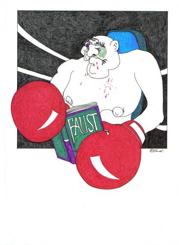 Cartoon: faust (medium) by ruditoons tagged buch,