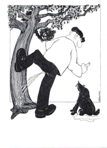 Cartoon: Lehrer (medium) by ruditoons tagged hund,dog,