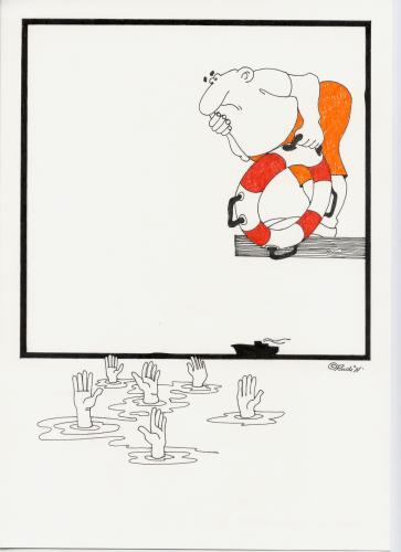 Cartoon: retter (medium) by ruditoons tagged hilfeleistung,