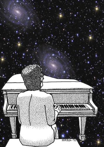 Cartoon: Imagine - Across the Universe (medium) by srba tagged the,beatles,lennon,rock,music,imagine,universe