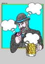 Cartoon: Bohemian Clouds (small) by srba tagged beer oktoberfest bohemian clouds