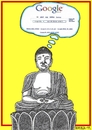 Cartoon: Connected (small) by srba tagged buddha,meditation,akasha,field