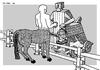 Cartoon: Good neighbors (small) by srba tagged centaurs,neighbors,peace,trojan,horse