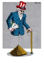 Cartoon: Grandpa Sam (small) by srba tagged america,sam,economic,crisis