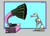 Cartoon: High Fidelity (small) by srba tagged high,fidelity,dog,gramophone,loyalty