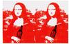 Cartoon: Mona Lisa (small) by srba tagged gioconda,smile,leonardo,warhol,beer