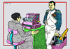 Cartoon: Napoleon Bonaparte (small) by srba tagged napoleon,supermarket,cashier